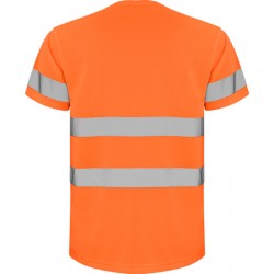 Camiseta Naranja fluor, trasera